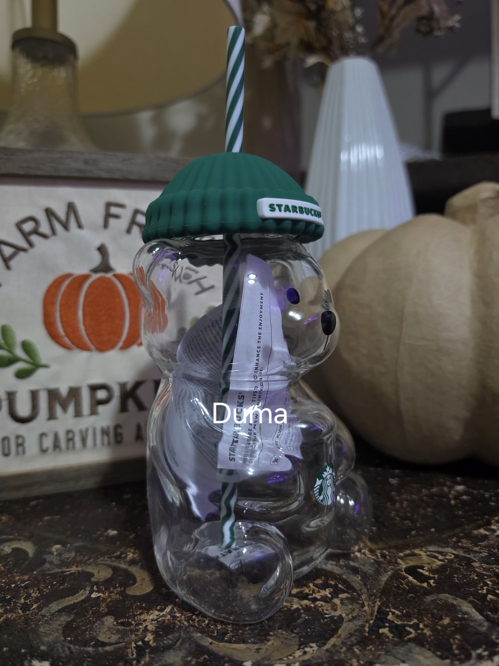 Starbucks Bearista Cup with Green Straw Hat - Picture 3 of 4
